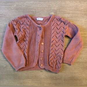 Jamie Kay Pink Knit Baby Cardigan